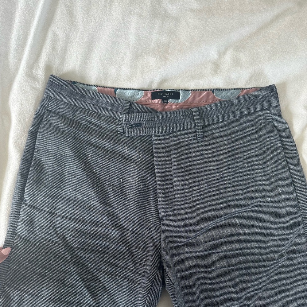 Men’s Ted Baker dress pants, gray, 34R
